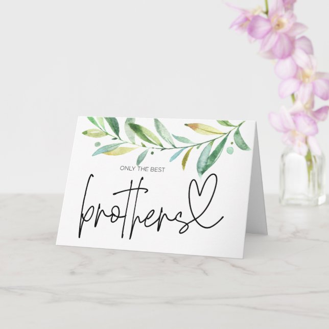 Tarjeta Pregnancy Reveal Brother Uncle to Be I'm Pregnant  (Orquídea)