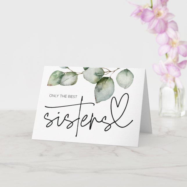 Tarjeta Pregnancy Reveal Sister Aunt to Be I'm Pregnant (Orquídea)