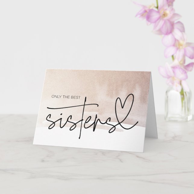 Tarjeta Pregnancy Reveal Sister Aunt to Be I'm Pregnant Ca (Orquídea)