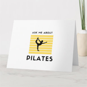 Tarjeta Pregúntame acerca de pilates