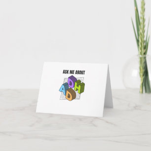 Tarjeta Pregúntame sobre el TDAH