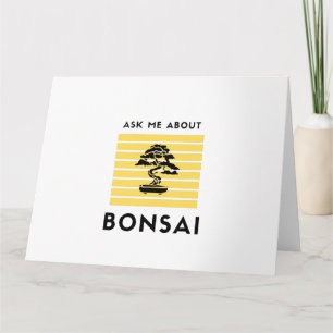 Tarjeta Pregúntame sobre mi bonsai