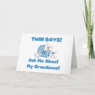 Tarjeta Pregunte por mis nietos gemelos