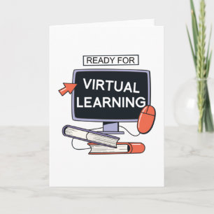 Tarjeta Preparado para el aprendizaje virtual