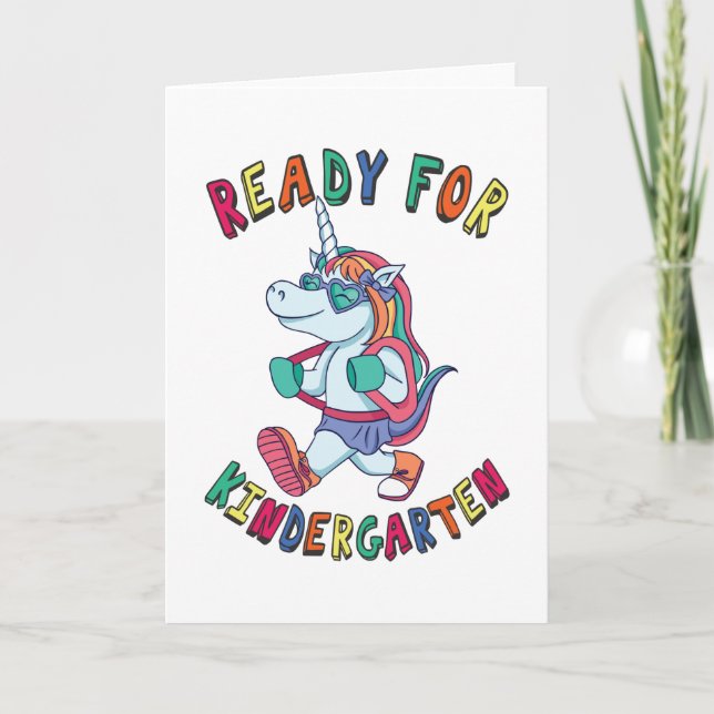 Tarjeta Preparado para el jardín de infancia (Anverso)