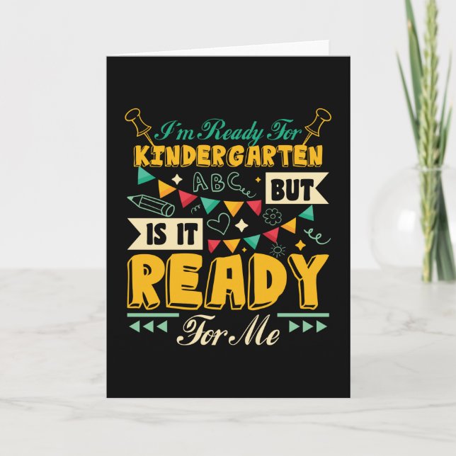 Tarjeta Preparado para jardines de infancia (Anverso)