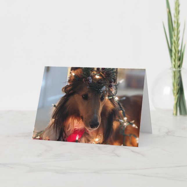 Tarjeta Preparado para la corbata de Navidades (Anverso)