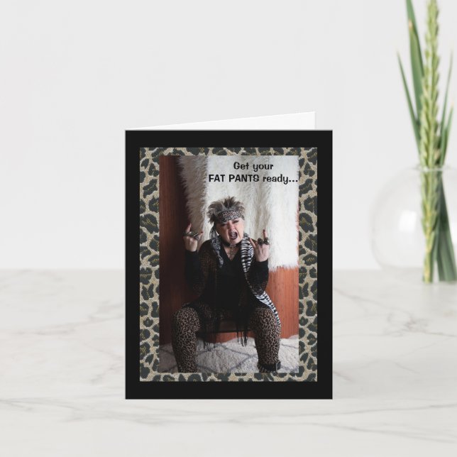 Tarjeta Preparar los PANTALONES FAT para las vacaciones (Anverso)