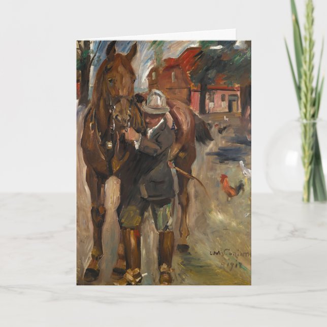 Tarjeta Prepararse para un viaje | Lovis Corinth (Anverso)