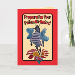 Tarjeta Prepárese Para Su Cumpleaños De Polen El Polinizad