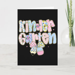 Tarjeta Preppy Ck Floral Para Colegio Guardería Coquette G