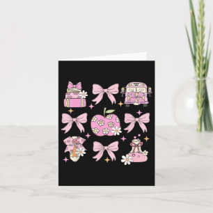 Tarjeta Preppy De Vuelta Al Colegio Cute Girly Coquette Bo