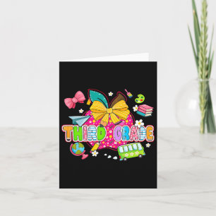 Tarjeta Preppy Suministra De Tercer Grado Feliz Último Día