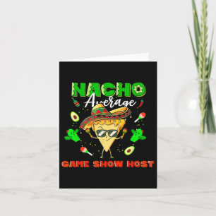 Tarjeta Presentador de concurso promedio de nachos mexican