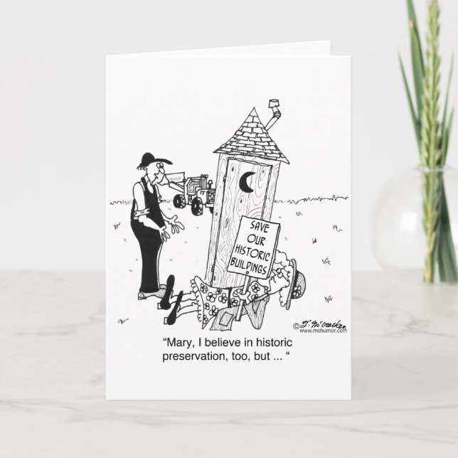 Tarjeta ¿Preservación histórica de Outhouses? (Anverso)