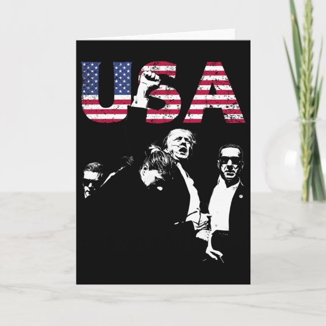 Tarjeta President Fight Fight For Usa 4th Of July 1776 202 (Anverso)