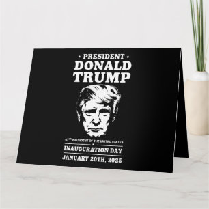 Tarjeta Presidente 47 D J. Trump Inauguración Día 2025