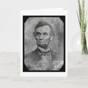 Tarjeta Presidente Abraham Lincoln Daguerreotype 1864