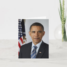 Tarjeta Presidente Barack Obama Primer mandato Foto Cumple