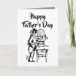 Tarjeta Presidente construyendo futuro feliz día del padre