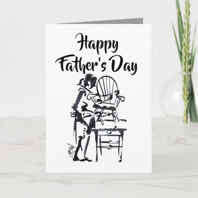 Tarjeta Presidente construyendo futuro feliz día del padre (Anverso)