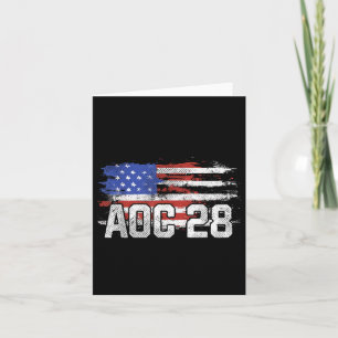 Tarjeta Presidente De Aoc 2028 Peligró La Bandera Estadoun