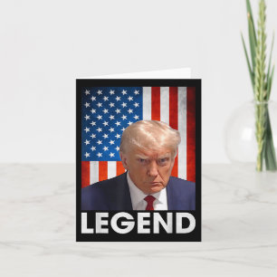 Tarjeta Presidente de Donald Trump 2024 legaliza bandera e