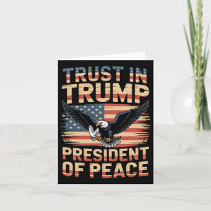 Tarjeta Presidente de Peace Trust En Trump 2