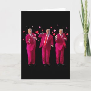 Tarjeta Presidente divertido Trump bailando Donald Trump c