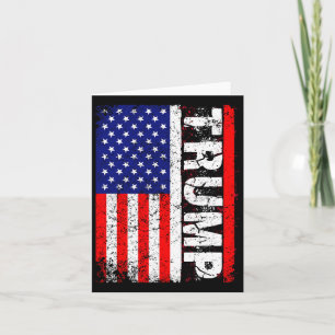 Tarjeta Presidente Donald Trump 2020 Vieja Bandera De Ee.U