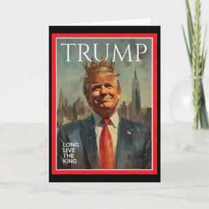 Tarjeta Presidente Donald Trump Viva El Rey