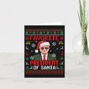 Tarjeta Presidente Favorito De Santa Navidad, Trump Se Org