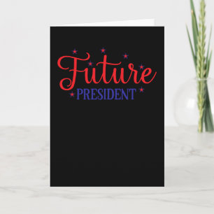 Tarjeta Presidente futuro de Estados Unidos