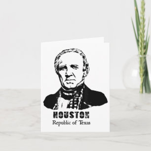 Tarjeta Presidente General Sam Houston República Texas Rev