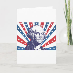 Tarjeta presidente George Washington