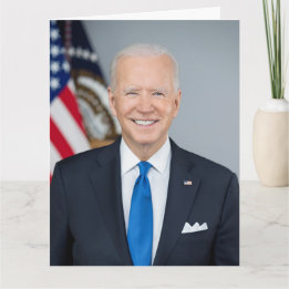 Tarjeta Presidente Joe Biden Retrato Oficial Cumpleaños