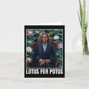 Tarjeta Presidente Kamala Harris Retrato Loto Para Potus Z