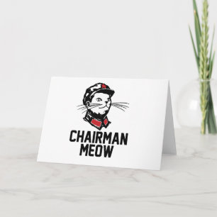 Tarjeta Presidente Meow (Mao) Design