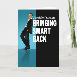 Tarjeta Presidente Obama - trayendo Smart detrás