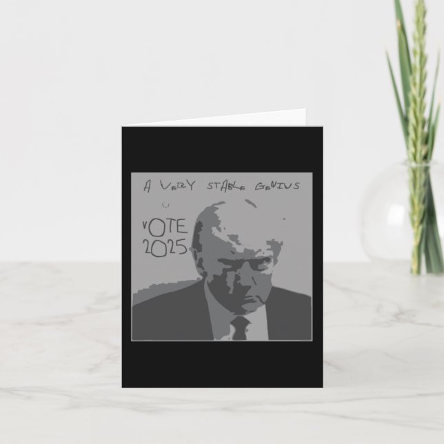 Tarjeta Presidente Trump 2025 Genius (Anverso)