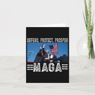 Tarjeta Presidente Trump 45 47 Mega defienda a protector p