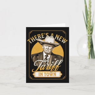 Tarjeta Presidente Trump Tariff Sátire Sheriff Humor