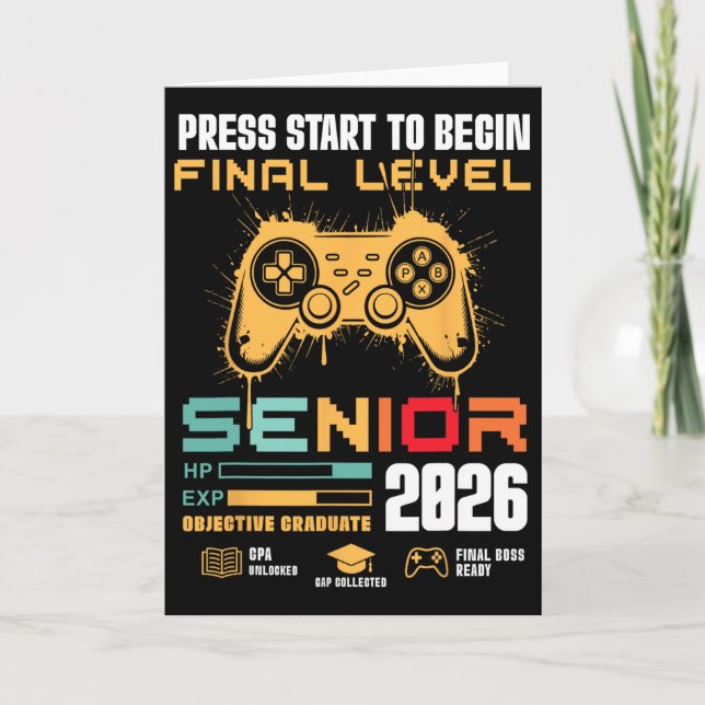 Tarjeta Presione Inicio Para Comenzar Nivel Final Senior 2 (Anverso)