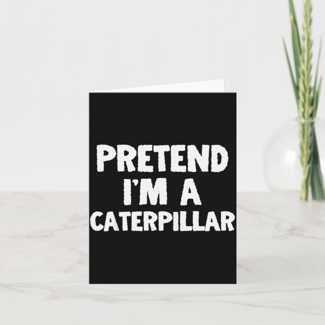 Tarjeta Pretend I'm A Funny Halloween Costume Humor  (Anverso)