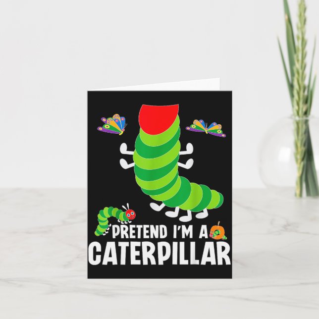 Tarjeta Pretend I'm A Funny Lazy Halloween Costume  (Anverso)