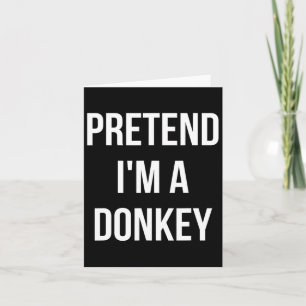 Tarjeta Pretende que soy un donkey Shirt Adult Costume Hal
