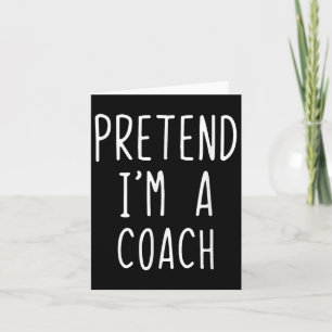 Tarjeta Pretende que soy un entrenador disfrazado Hallowee