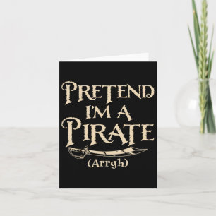 Tarjeta Pretende que soy un Fiesta de disfraces de Hallowe