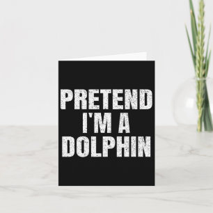 Tarjeta Pretende que soy un grupo familiar delfines de Hal