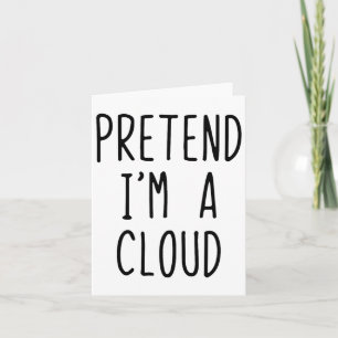 Tarjeta Pretende que soy un maricón de la nube Halloween D